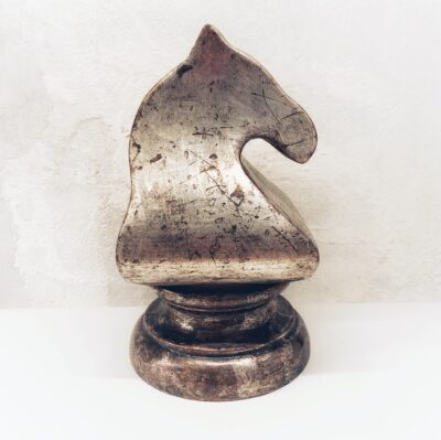 coppia fermalibri legno argento castorina 2