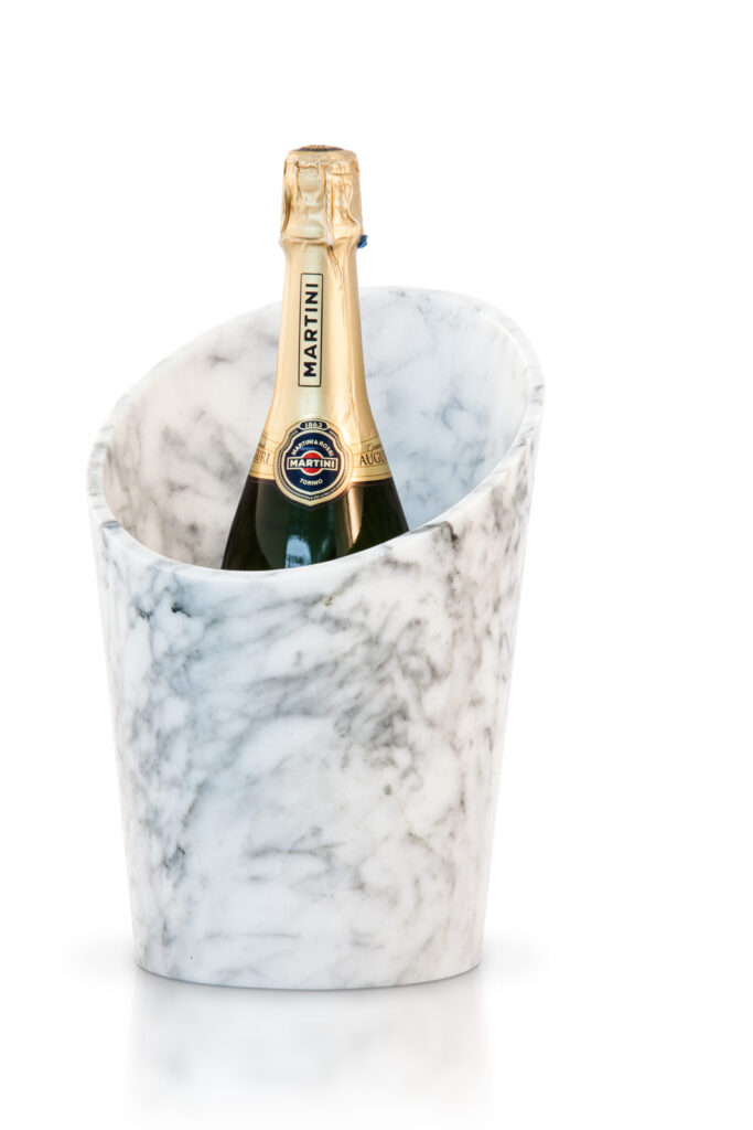 Glacette vino in marmo bianco FiammettaV vino spumante champagne
