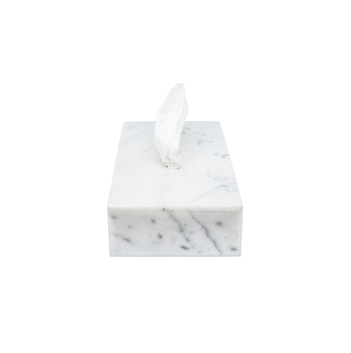 Porta fazzoletti marmo bianco di Carrara