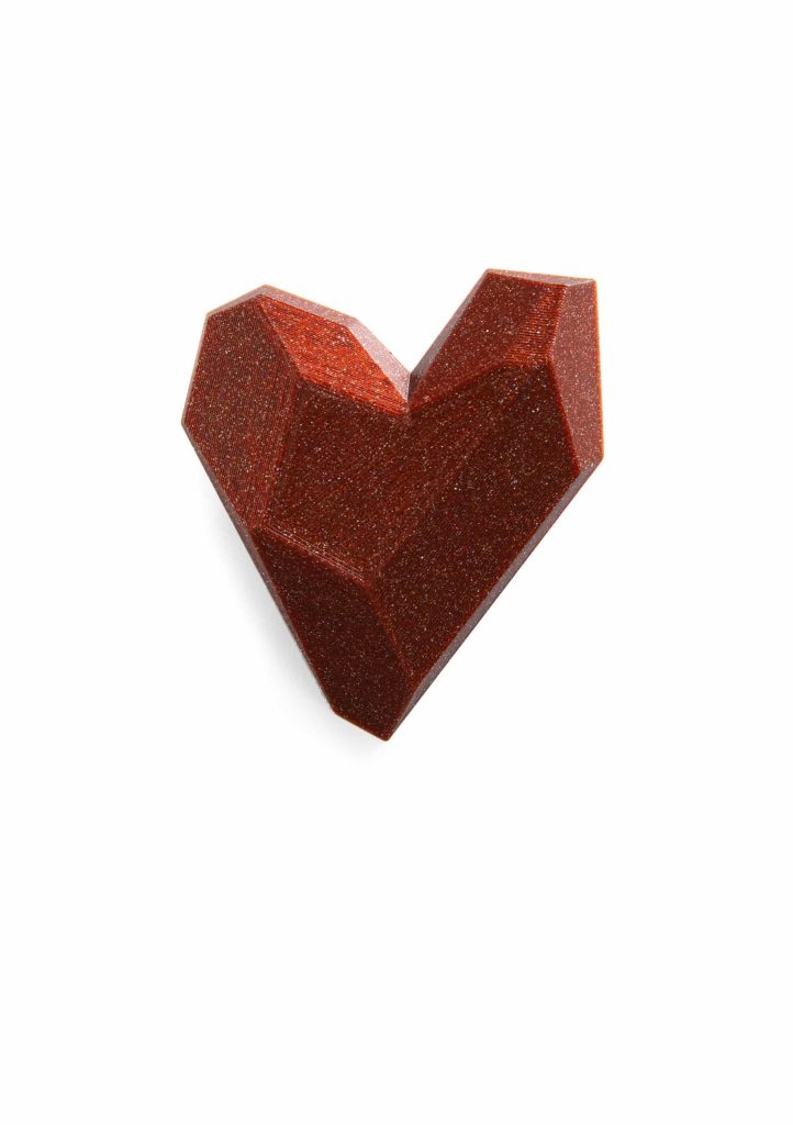 Spilla Cuore Red Glitter Maison 203 Spilla Cuore Red Glitter Maison 203