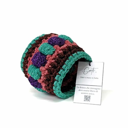 gioiello-design-bracciale-crochet-multicolor-brand