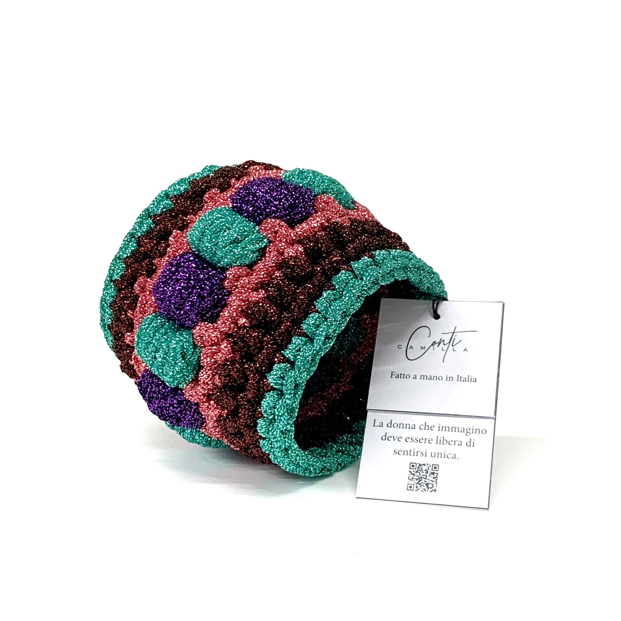 gioiello-design-bracciale--di-design-crochet-multicolor-brand