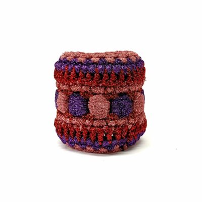 gioiello-design-bracciale-crochet-multicolor-rosa