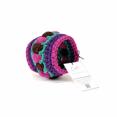 gioiello-design-bracciale-crochet-multicolor.fucsia-brand